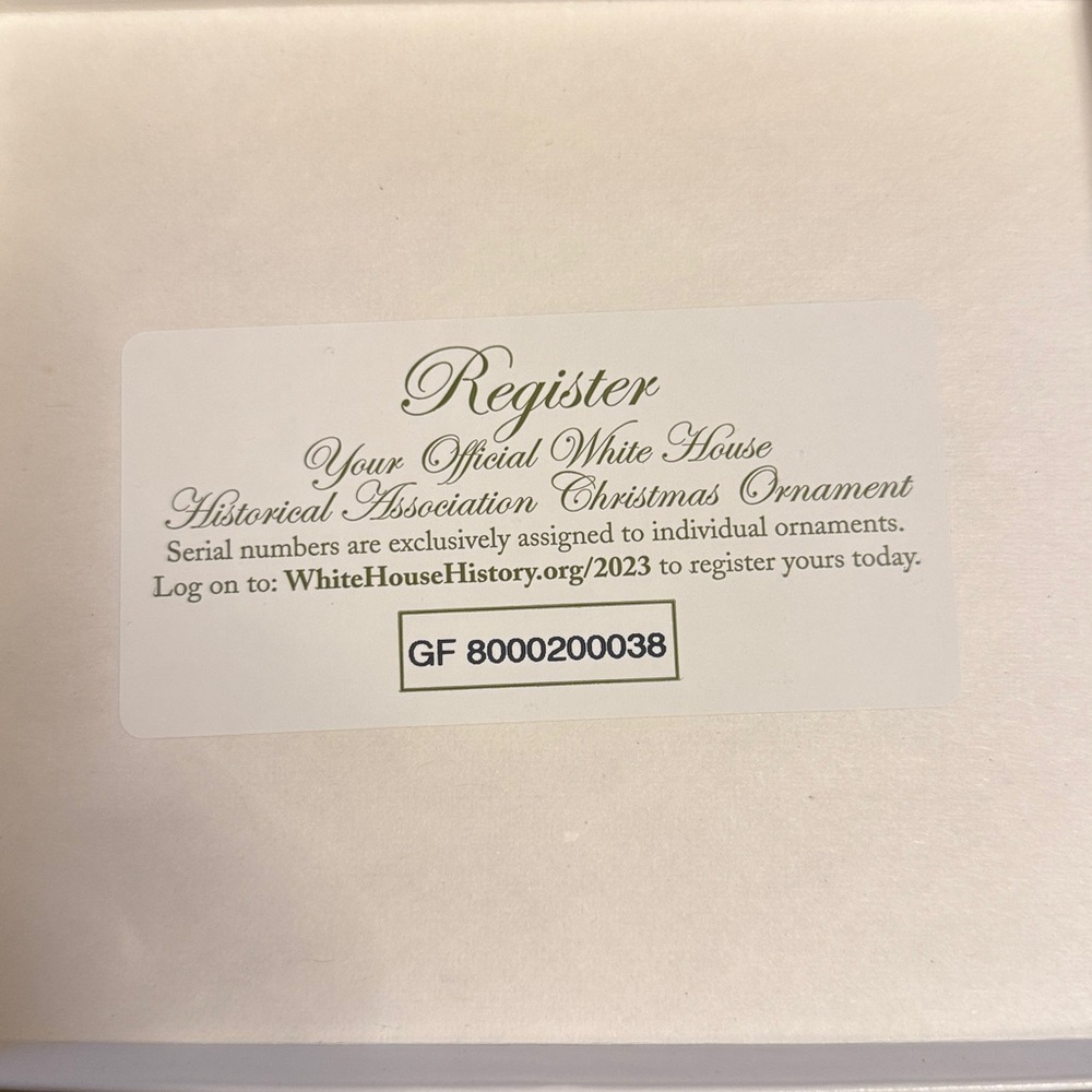 2023 The White House Historical Association Christmas Ornament - Picture 3 of 5